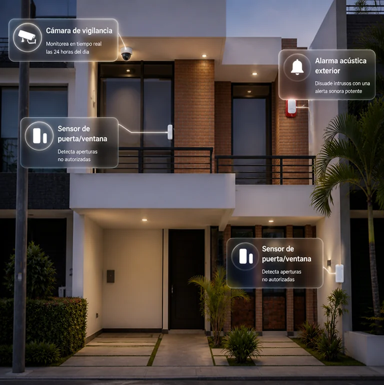 Tu casa, vigilada por un sistema más inteligente que una cámara